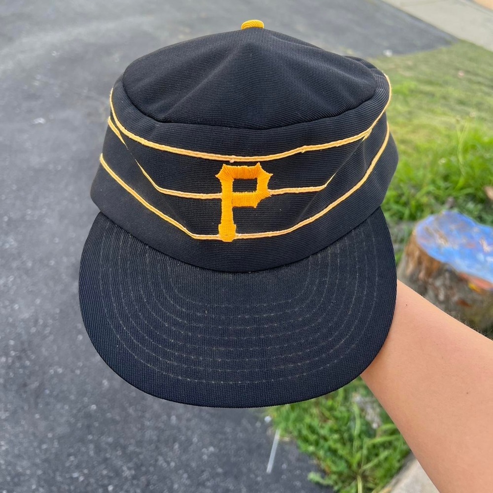 1990s Pittsburgh Pirates Sports Specialties Pillbox Read SnapBack Hat